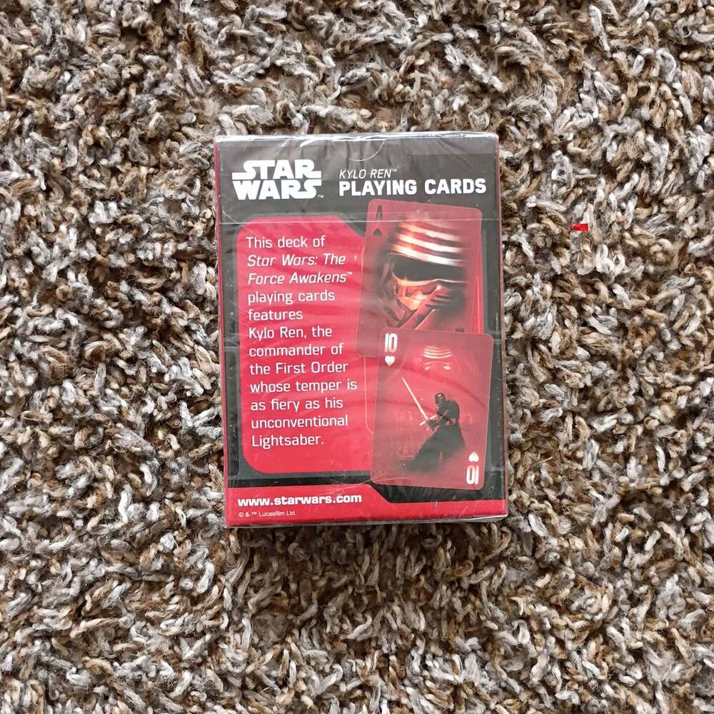 Star Wars The Force Awakens Kylo Ren Playing Cards